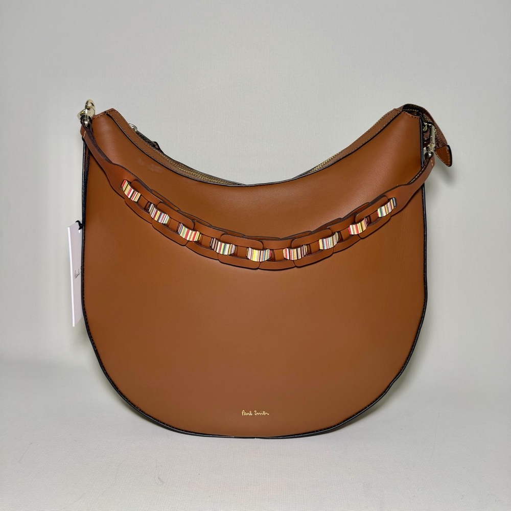 Paul Smith Women's Tan
Leather Hobo Bag With Woven Strap - Picture 2 of 10